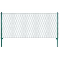 Wire Mesh Fence Posts Steel 25x0.5 m