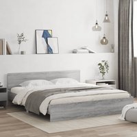 Berkfield Home Bed Frame without Mattress Grey Sonoma 160x200 cm