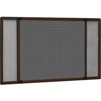 Berkfield Home Extendable Insect Screen for Windows Brown