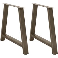 Berkfield Home Coffee Table Legs A-Shaped 2 pcs 100x(72-73) cm Steel in Black