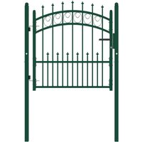Fence Gate Spikes Steel 100x100 cm