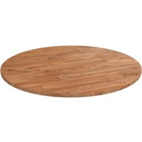 Berkfield Home Round Table Top Light Brown √ò40x1.5 cm Treated Solid Wood Oak | Size: 40x1.5 cm