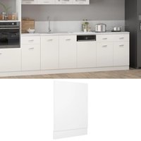 Berkfield Home Dishwasher Panel White 45x3x67 cm Engineered Wood | Size: 45 x 3 x 67 cm