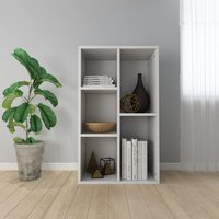 Berkfield Home Book Cabinet/Sideboard White 50x25x80 cm Engineered Wood | Size: 50 x 25 x 80 cm