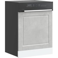 Berkfield Home Dishwasher Panel Porto Concrete Grey 60x1.5x67 cm Engineered Wood