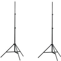 Berkfield Home Light Stands 2 pcs Height 78-210 cm in Black