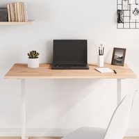 Berkfield Home Table Top 100x50x1.5 cm Rectangular Solid Wood Beech in Brown