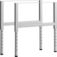 Berkfield Home Adjustable Work Bench Frames 2 pcs Metal 85x(69-95.5) cm Grey