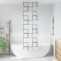 Berkfield Home Shower Roller Blind 80x240 cm Fabric Width 76 cm in Black