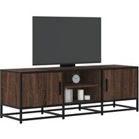TV Cabinet Oak 120x35x41 cm Engineered Wood & Metal x 35 x 41 cm
