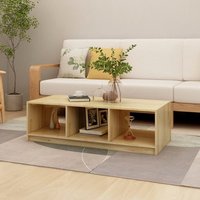 Berkfield Home Coffee Table 110x50x34 cm Solid Pinewood in Brown | Size: 110 x 50 x 34 cm