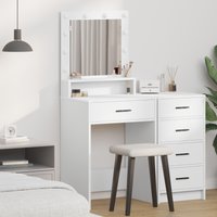 Vanity Table MDF 50 x 41 x 135 cm Mirror Vanity Table