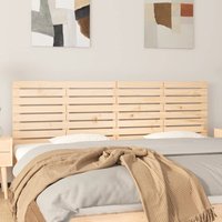 Berkfield Home Wall Headboard 206x3x63 cm Solid Wood Pine in Brown | Size: 206 x 3 x 63 cm