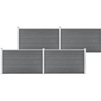 Berkfield Home Garden Fence WPC 699x106 cm Grey