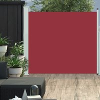 Berkfield Home Patio Retractable Side Awning 170x300 cm Red
