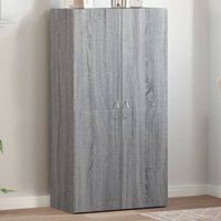 Berkfield Home File Cabinet Grey Sonoma 60x32x115 cm Engineered Wood | Size: 60 x 32 x 115 cm