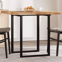 Berkfield Home Table Top Square 80x80x4 cm Solid Wood Acacia in Brown | Size: 80 x 80 x 4 cm