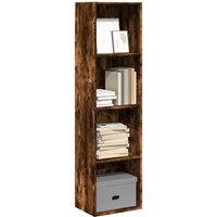 Berkfield Home Bookcase Smoked Oak 40x30x152 cm Engineered Wood in Brown | Size: 40 x 30 x 152 cm