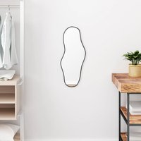 Berkfield Home Wall Mirror Black 60x25 cm