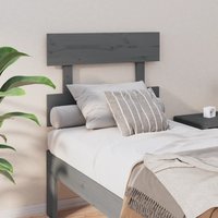 Berkfield Home Bed Headboard Grey 93.5x3x81 cm Solid Wood Pine