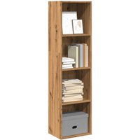 Berkfield Home Bookcase Artisian Oak 40x30x152 cm Engineered Wood in Brown | Size: 40 x 30 x 152 cm