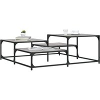 Berkfield Home Coffee Table Grey Sonoma 107x107x40 cm Engineered Wood | Size: 107 x 107 x 40 cm