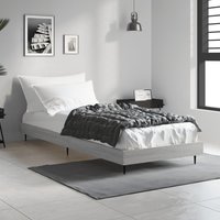 Berkfield Home Bed Frame Grey Sonoma 75x190 cm Small Single Engineered Wood