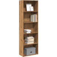 Berkfield Home Bookcase Artisian Oak 60x30x189 cm Engineered Wood in Brown | Size: 60 x 30 x 189 cm