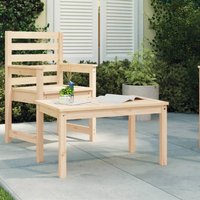 Berkfield Home Garden Table 82.5x50.5x45 cm Solid Wood Pine in Brown