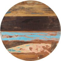 Berkfield Home Round Table Top 80 cm 25-27 mm Solid Reclaimed Wood