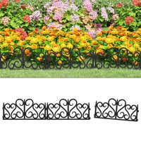 Berkfield Home Lawn Edgings 17 pcs Black 10 m PP