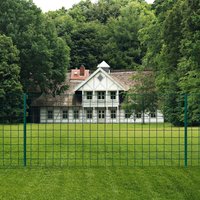 Berkfield Home Euro Fence Steel 20x1.5 m Green
