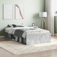 Berkfield Home Bed Frame Concrete Grey 90x200 cm