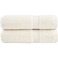 Berkfield Home Premium Shower Towels SOLUND 2 pcs Cream 70x140 cm 600 gsm