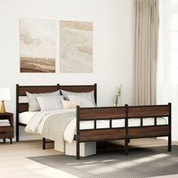 Bed Frame without Mattress Headboard & Footboard 140x190 cm