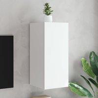 TV Wall Cabinet LED Lights 30.5x35x70 cm