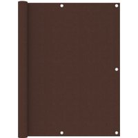 Berkfield Home Balcony Screen Brown 120x500 cm Oxford Fabric