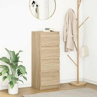 Berkfield Home Sideboard Sonoma Oak 37.5x35x99 cm Engineered Wood in Brown