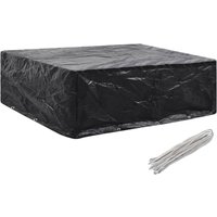 Berkfield Home Garden Furniture Cover 8 Eyelets 250x210x90 cm in Black | Size: 250 x 210 x 90 cm