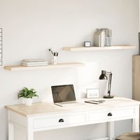 Berkfield Home Floating Shelves 2 pcs 110x23.5x4 cm Engineered Wood in Brown