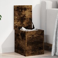 Storage Box Smoked Oak 30x35x35 cm Engineered Wood x 35 x 35 cm