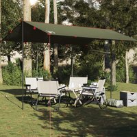 Berkfield Home Camping Tarp Olive Green 406x306 cm Waterproof