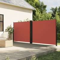 Retractable Side Awning Terracotta 160x600 cm