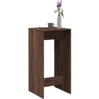 Berkfield Home Bar Table Brown Oak 51x50x103.5 cm Engineered Wood