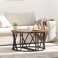 Coffee Table Vintage Style 80x80x42 cm Made Engineered Wood x 80 x 42 cm