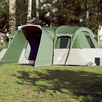 Berkfield Home Family Tent Tunnel 16-Person Green Waterproof