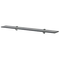 Berkfield Home Floating Shelf Glass 80x20 cm 8 mm in Black