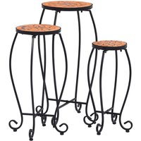 Mosaic Tables 3 pcs Terracotta Ceramic