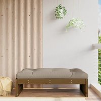 Berkfield Home Garden Footstool Honey Brown 120x80 cm Solid Wood Pine