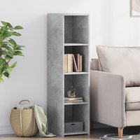 Highboard Concrete 30x41x124 cm Engineered Wood x 41 x 124 cm